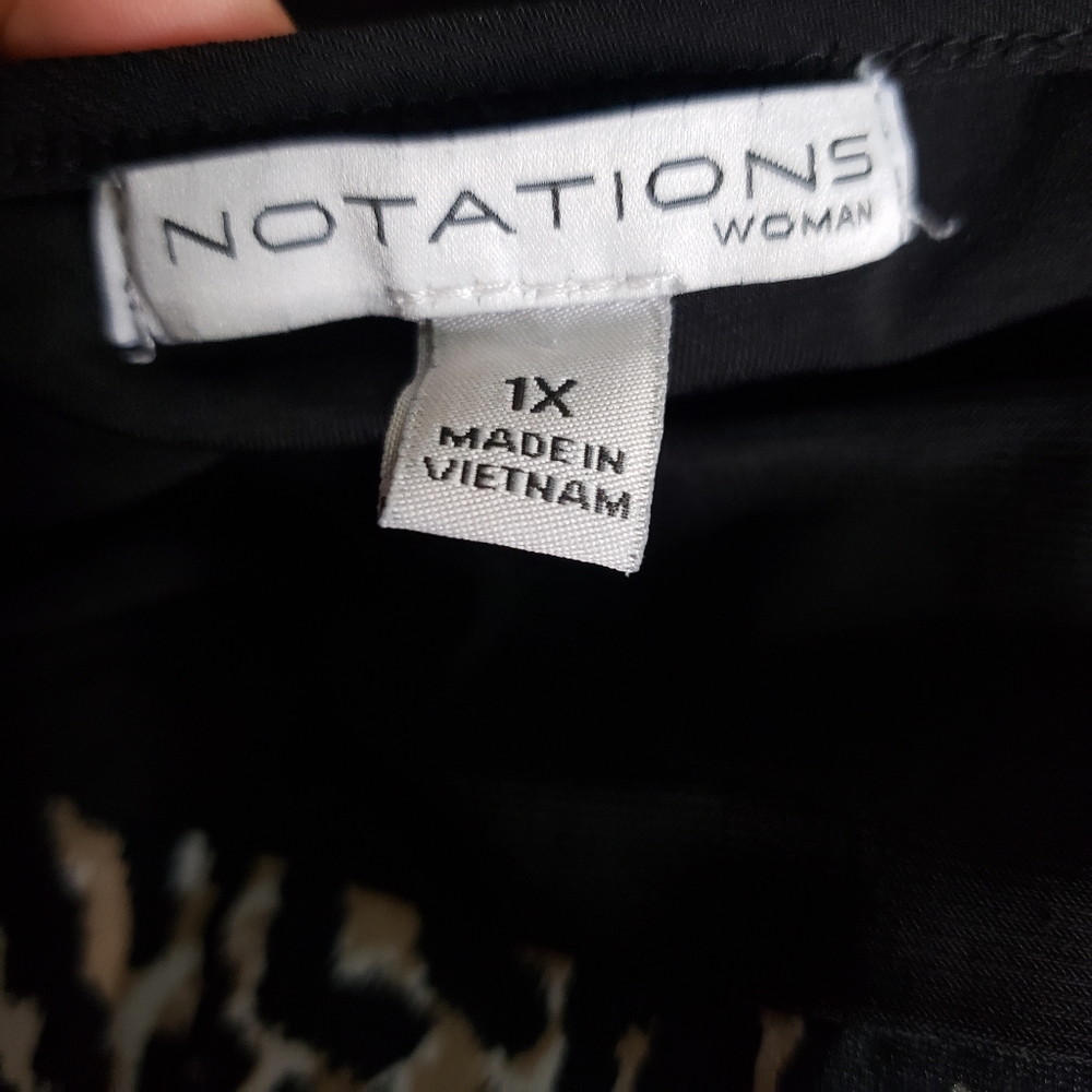 Notations Leopard Print Top Size 1x - image 6